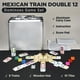 thumbnail image 2 of Queensell Mexican Train Dominoes Set con Hub de Madera y Dominó, 2 of 3
