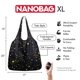 thumbnail image 2 of Bolso de mano Nanobag ultraligero XL perfecto para viajar, color negro, 2 of 7