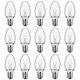 thumbnail image 1 of Bombillas MEQIQTEK 15W E12 C7 Paquete de 15 Luz Blanca Cálida, 1 of 9