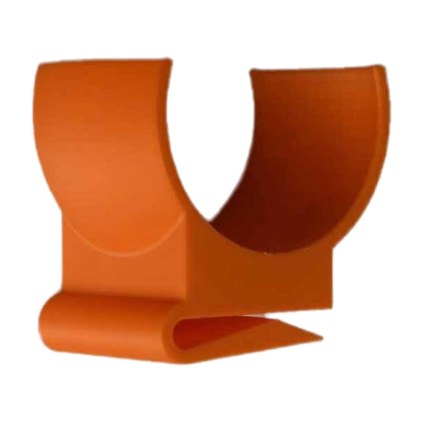 Recogedor de pelotas de tenis, recogedor de pelotas de golf, fácil de recoger, agarre de pádel para exteriores, recolector único de instalación rápida naranja