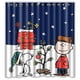 thumbnail image 1 of Cortina de ducha con diseño de perro Snoopy, divertida y linda caricatura, con ganchos, tamaño 60 x 72 pulgadas, 1 of 3