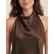thumbnail image 3 of Blusa Top Halter De Satín Espalda Descubierta Elegante Mujer cafe Talla Única, 3 of 4