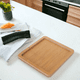 thumbnail image 2 of Tabla De Mdf Trupan Para Aperitivos, Pack De 4 Cuadrada, Con Canaleta., 2 of 3