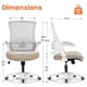 thumbnail image 2 of Silla de escritorio NEO CHAIR con respaldo alto de malla para videojuegos, color beige, 2 of 9