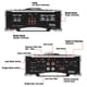 thumbnail image 4 of Amplificador para coche BOSS Audio Systems AR4000D 4000W 1 Ohm, 4 of 5