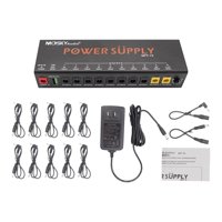 Bothyi - Potencia De Pedal De Guitarra Para Pedal De Efectos De Bajo De Guitarra De 18V Fuente De Alimentación De Pedalera