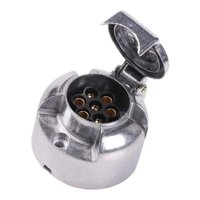 Jj Group - Conector Eléctrico 7 Polos Tiro Arrastre Cromado