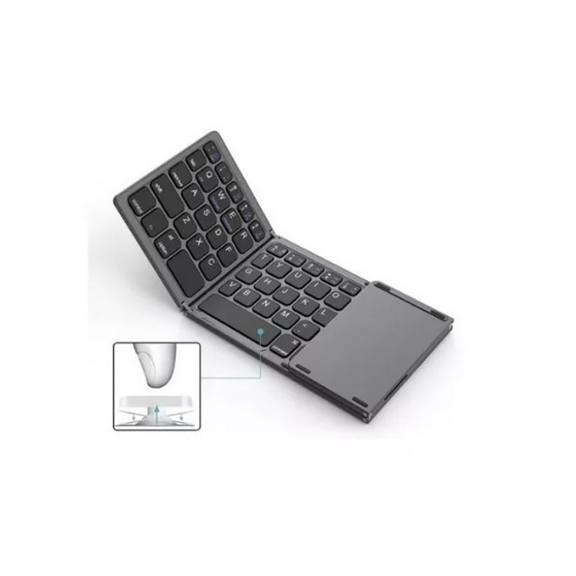 Sam Print - Mini Teclado Inalámbrico Portátil Plegable Con Ñ (español)
