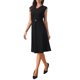 thumbnail image 2 of Vestido sin mangas para mujer INSPIRE CHIC Escote en V Elegante Fiesta de Cóctel Línea A Tallas Grandes Negro, 2 of 5