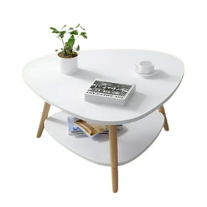 Crusec - Mesa Centro Triangular 60X60X42Cm Decoracion Nordica Moderna