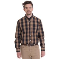 Truval - Camisa Trevira Cuadros Tostado Suela M