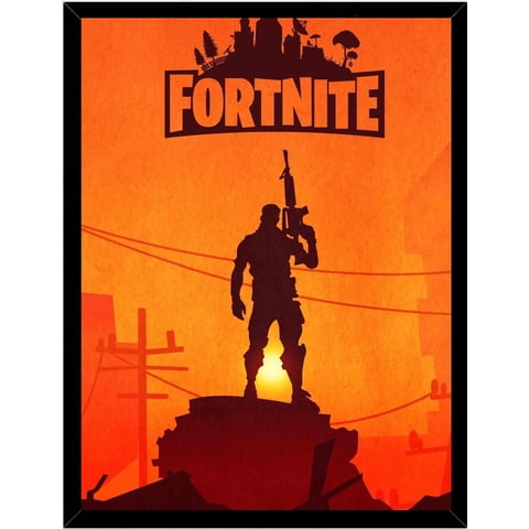 Genérico - Cuadro Decorativo Fortnite Medidas 30X40 Cm
