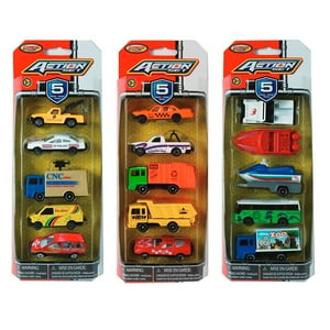 Suntoys - Vehiculos Miniatura Set Pueblo Metro 5 Autos - Surtido