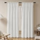 thumbnail image 1 of Cortinas Joydeco Blancas Boho 244 cm Alto 2 Paneles Semi Translúcidas, 1 of 9