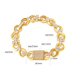 thumbnail image 2 of Pulseras de Oro para Hombre Cadena de Pulsera de Diamante Simulado 5A CZ Pulsera de Plata Esterlina 925 Eslabón 7-8.5 Pulgadas, 2 of 5