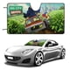thumbnail image 1 of Los Vecinos Green Parasol para Parabrisas Delantero Protector Plegable, Visera Solar para Auto Bloquea Rayos UV Mantiene tu Vehículo Fresco140cm*76cm, 1 of 6