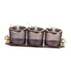 thumbnail image 1 of Juego De Botes Para Condimentos Simples Y Elegantes De 3 Piezas Con Tapa De Cuchara Y Base En Negro, 1 of 5