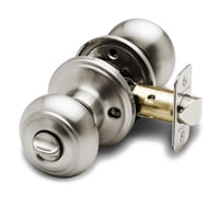 Pomo De Puerta Copper Creek Redondo De Acero Inoxidable Pulido, Paquete De 1