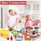 thumbnail image 3 of Juego de juguetes de cocina Pretend Play PEAINBOX con 32 artículos para niños, 3 of 8