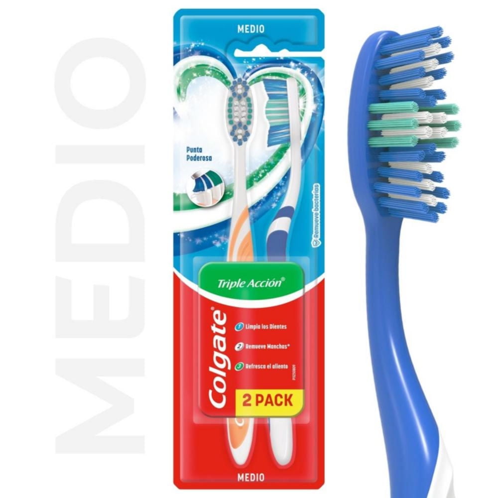 Colgate - Cepillo De Dientes Triple Acción Medio