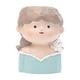 thumbnail image 3 of Estatua De Maceta Con Cabeza De Niña, Pequeña Figura De Resina, Adorno Para Macetas Con Cara De Pulpo, 3 of 3