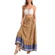 thumbnail image 2 of INSPIRE CHIC Faldas Boho para Mujer Estampado Floral Primavera Verano Cintura Elástica Faldas Maxi Casual XS Amarillo, 2 of 5