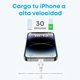 thumbnail image 3 of Cable USB-C a Lightning Anker Carga Rápida 60W 3m Blanco, 3 of 5