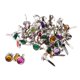 thumbnail image 1 of 50 piezas de colores surtidos de metal Rhinestone cabeza Brads sujetadores de papel 7 mm, 1 of 5