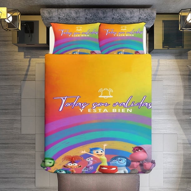 3 Piece Bedding SetInside Out Comforter Set for Kids Boys Teen Tween 3D Lightweight Microfiber Bedding Sets