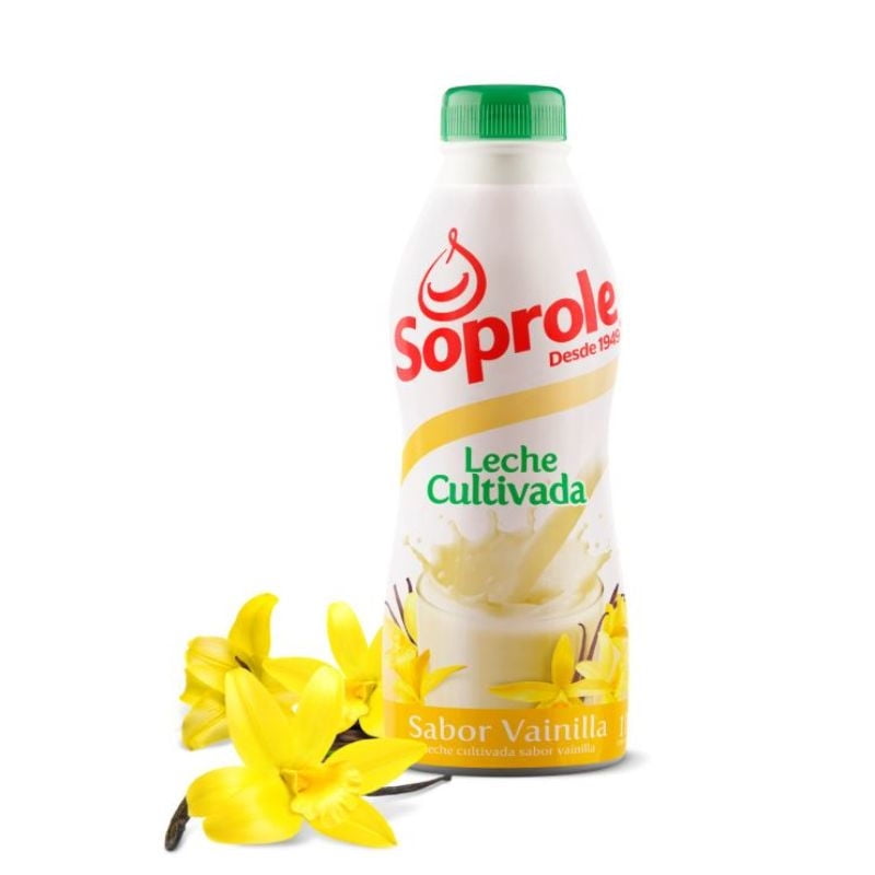 Leche Cultivada Sabor Vainilla Botella 1 L Soprole
