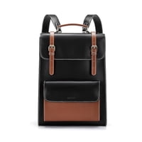 Ecosusi Mochila Vintage Camellia Para Notebook 15,6"" - Negro Y Marrón