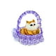 thumbnail image 3 of Gato Maullador En Canasta Juguete Decorativo Morado, 3 of 3