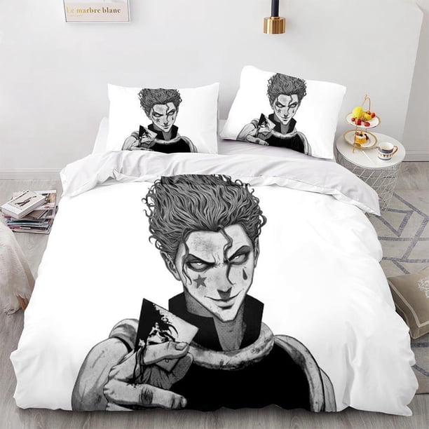 HUNTER×HUNTER Bedding Set Single Twin Full Size Bed Set Adult Kid Bedroom Duvet cover Sets bed furniture set bedroom Bed Sheets