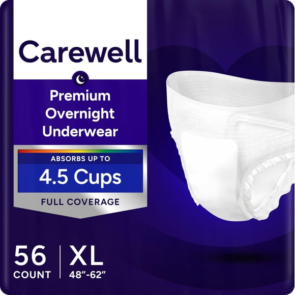 Ropa interior desechable para incontinencia tipo Pull‑Up Carewell X‑Large (56 unidades)
