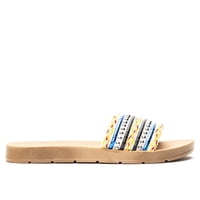 Sandalia Mujer Azul Peace Chancleta