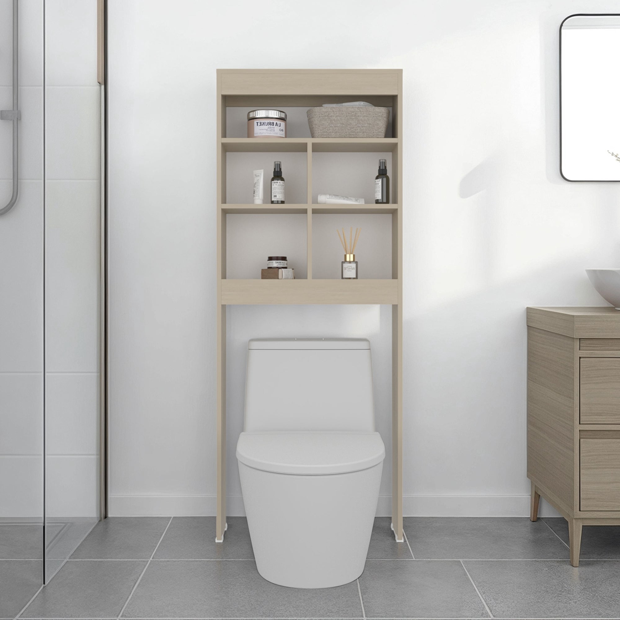Tuhome - Estante Wc Bath Duo 160,8x63,2x20,1 Cm Cartagena