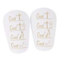 Magideal - 2Pcs Soccer Shin Guards Tablero De Protección De Terneros Ejercicio De Juegos De Fútbol Al Aire Libre Games De Fútbol Pads De Fútbol Para Hombres Niño Xs Blanco