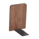 thumbnail image 3 of Sujetalibros De Madera Moderno Elegante Y Pesado Para Estanterías De Escritorio 11 X 12 X 17 Cm Color Marrón, 3 of 5