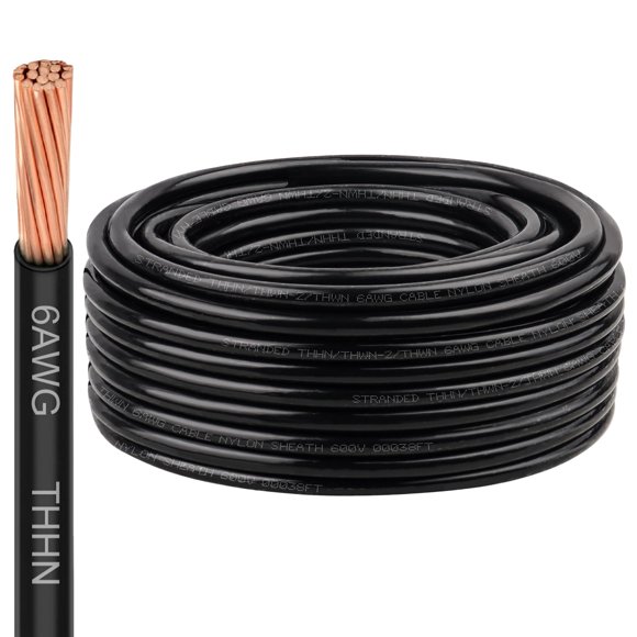 Cable THHN XRDS-RF 6 AWG 30 m Negro 600 V
