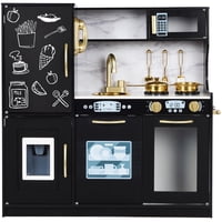 Juego De Simulación De Madera Con Accesorios De Toy Kitchen Best Choice Products