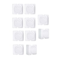 Bothyi - 10X Cerraduras De Puerta De Protección De Cerradura Giratoria Para Cajones Armarios Refrigerador