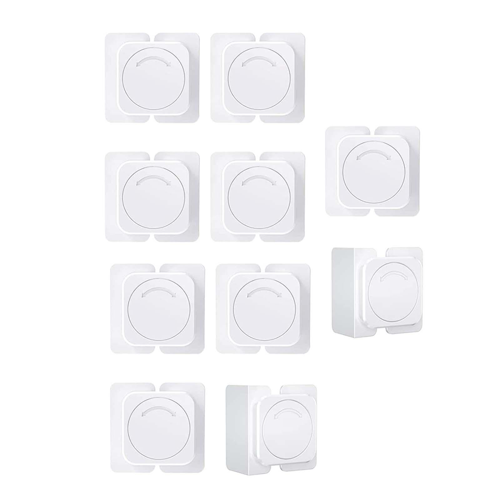 Bothyi - 10X Cerraduras De Puerta De Protección De Cerradura Giratoria Para Cajones Armarios Refrigerador