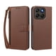 thumbnail image 1 of Funda Tipo Billetera para Motorola Moto G67 5G/G77 5G con Soporte y Bolsillo con Cierre Marrón, 1 of 1