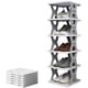 thumbnail image 1 of Zapatero plegable de 6 niveles, zapatero plegable, organizador de zapatos, zapatero, torre de zapatos, zapatero de esquina, zapatero vertical (6 niveles, gris), 1 of 5