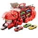 thumbnail image 5 of Camión de transporte de dinosaurios, camión devorador de dinosaurios, portátil, novedad, vehículos de dinosaurio, juego de juego para niños y niñas rojo, 5 of 5