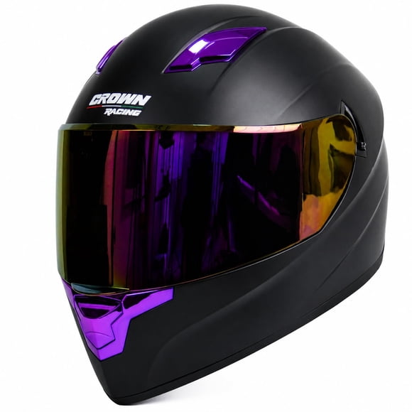 Casco Integral Crown Racing F-700 Purple DOT