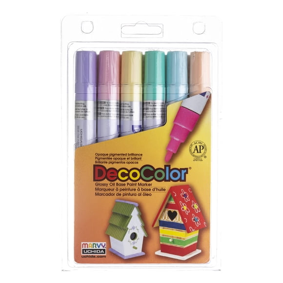 Marcadores De Pintura Decocolor Con Acabado Brillante Y Base De Aceite