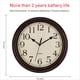 thumbnail image 2 of Reloj de pared Foxtop, retro, silencioso, no hace tictac, 30 cm, color bronce, 2 of 9