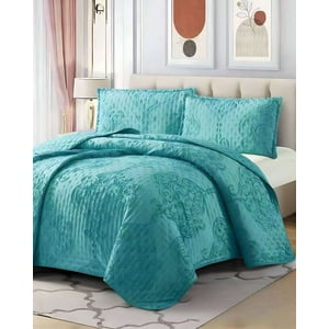 Meipulis - Cobertor Colcha Quilt Tufting De Lujo Suave 2 Plazas