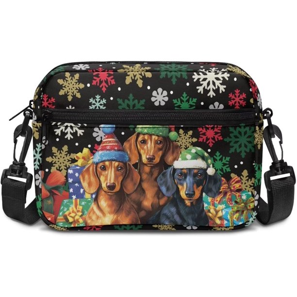 Bolso bandolera pequeño hombro mujer Halloween Navidad cámara mano monedero cremallera bolsillo móvil